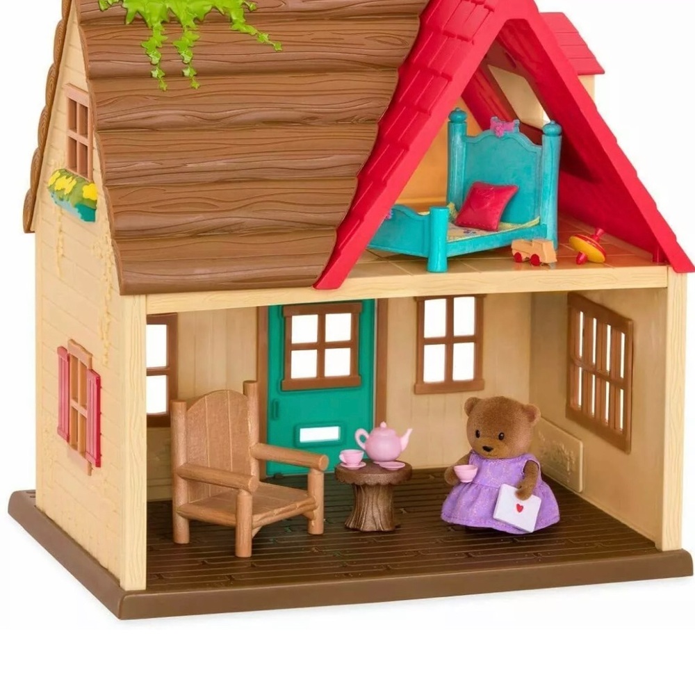 Li’l Woodzeez Toy House Bear Animals Figurine
